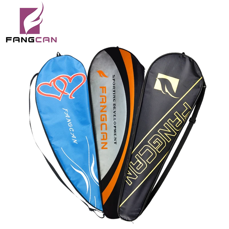 

FANGCAN Single Shoulder Oxford Fabric Badminton Racket Bag Black for 1-2 Racket