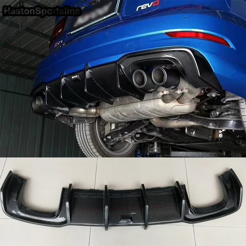 Dyfuzor tylnego zderzaka z włókna węglowego A3 S3 do Audi S3 S-Line Sedan 2017-2019 (nie pasuje do standardu A3) akcesoria samochodowe