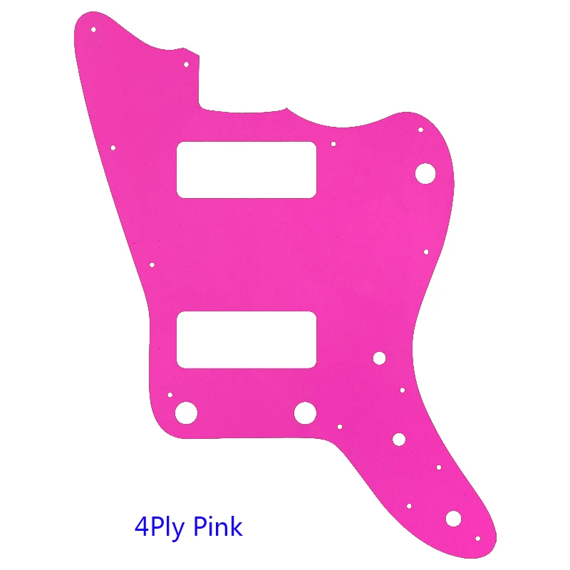 Pleroo Guitar Parts - For Japan No Upper Controls Jazzmaster Style Guitar Pickguard With P90 Pickups Scratch Plate Replacement