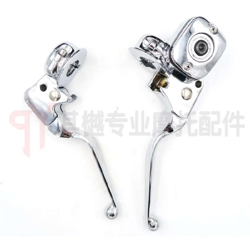 Chrome Black Motorcycle Clutch Lever Brake Pump Master Cylinder Cover For Harley Softail Deluxe Road King Fat boy breakout