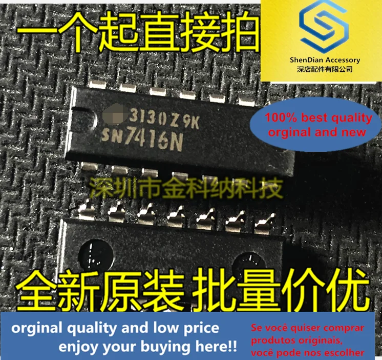 10Pcs Alleen Orginal Ne SN7416N Digitale-Analoge Gemengde Signaal Chip DIP14 In-Line Pakket