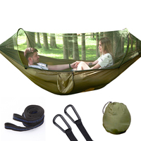 Fully Automatic Speed Open Hammock With Mosquito Net Outdoor Single Fouble Nylon Cloth Camping Mosquito Net Hammock