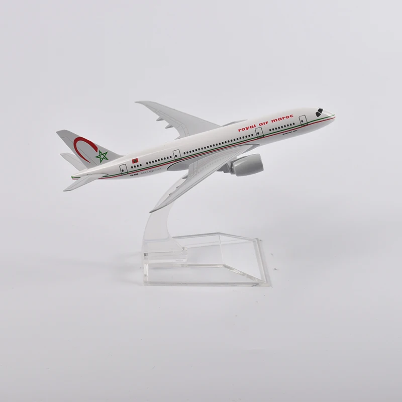 JASON TUTU-Avión de juguete de Metal fundido a presión, modelo de avión de 16cm, Royal Air Maroc Boeing 787, escala 1/400