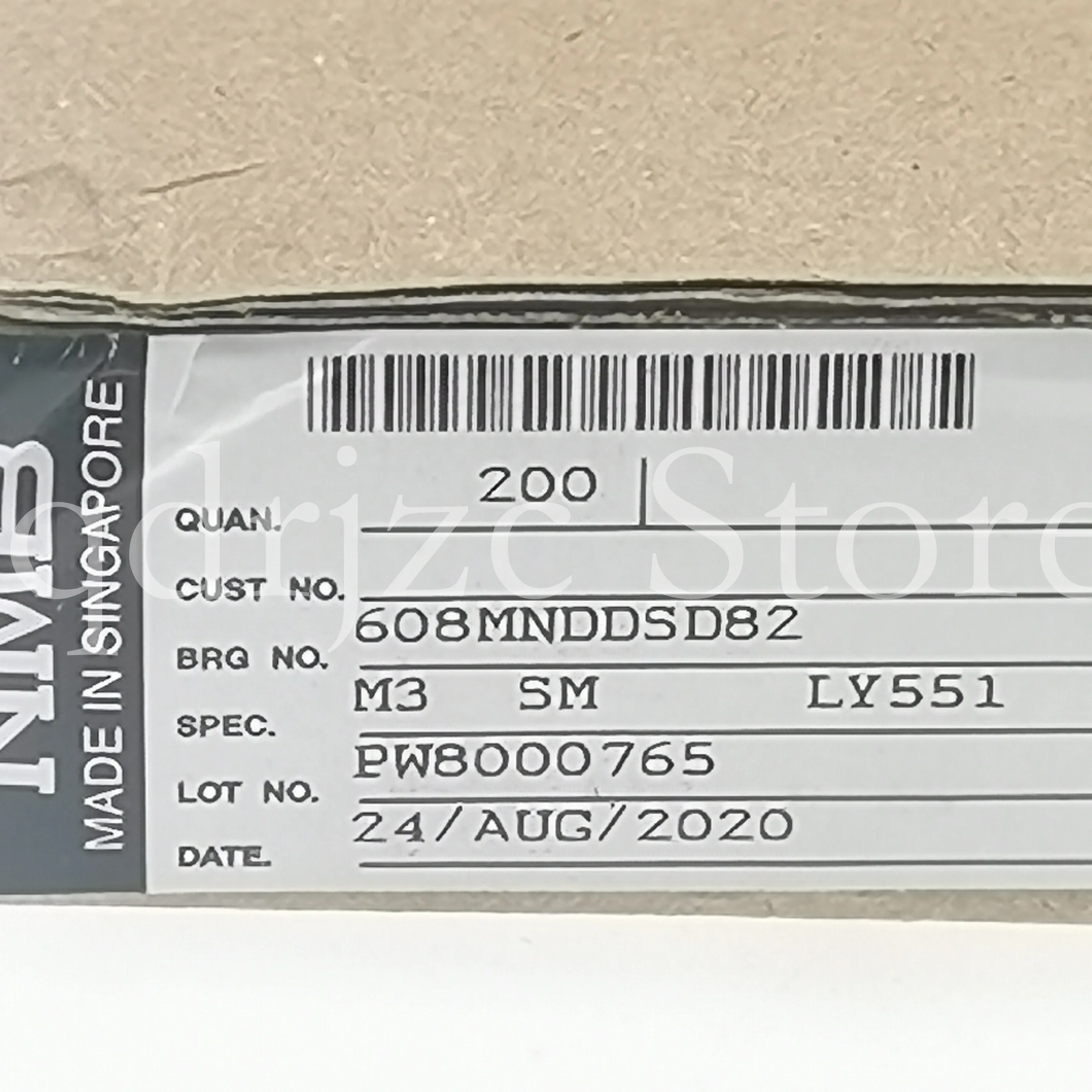 (10 PCS) NMB vacuum cleaner motor bearing 608MNDDSD82M3SMLY551 608DDSD28  high temperature and high speed -40 +200°