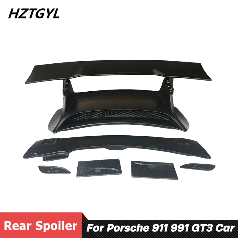 

Новый стиль, задний спойлер для багажника из углеродного волокна или ФАП для Porsche 911 991 GT3, тюнинг автомобиля