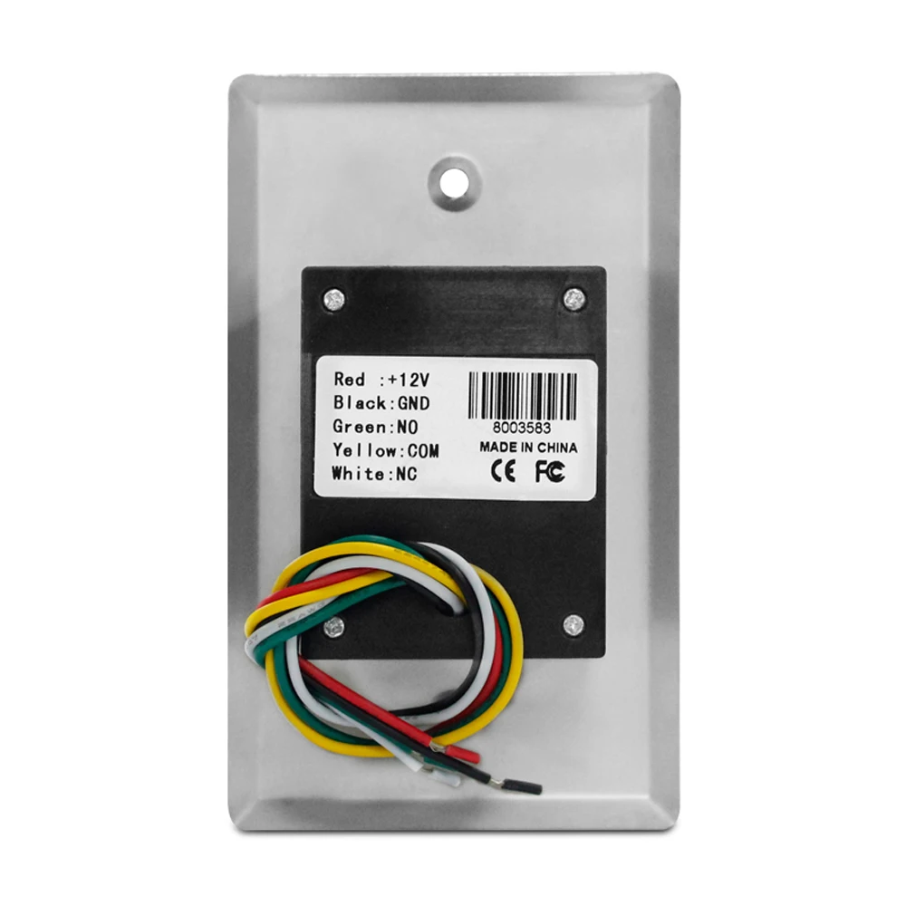 10cm Infrared Sensor Door Exit Button 12V Palm Induction Switch Waterproof Metal Motion Detection Door Lock Release Button