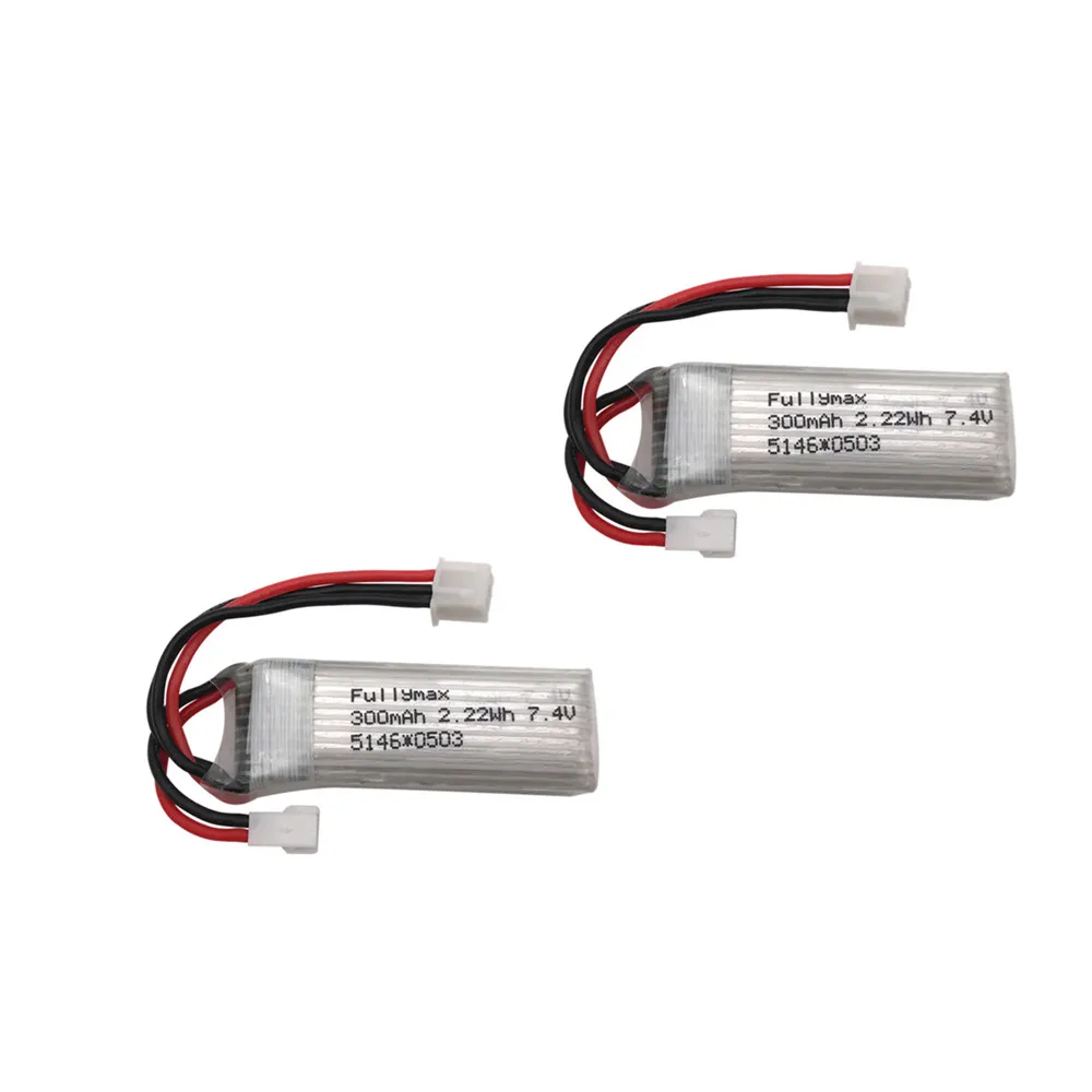 7.4V 300mAh 25C يبو بطارية ل WLToys F959 XK DHC-2 A600 A700 A800 A430 RC طائرة RTF 7.4V استبدال البطارية 5 قطعة
