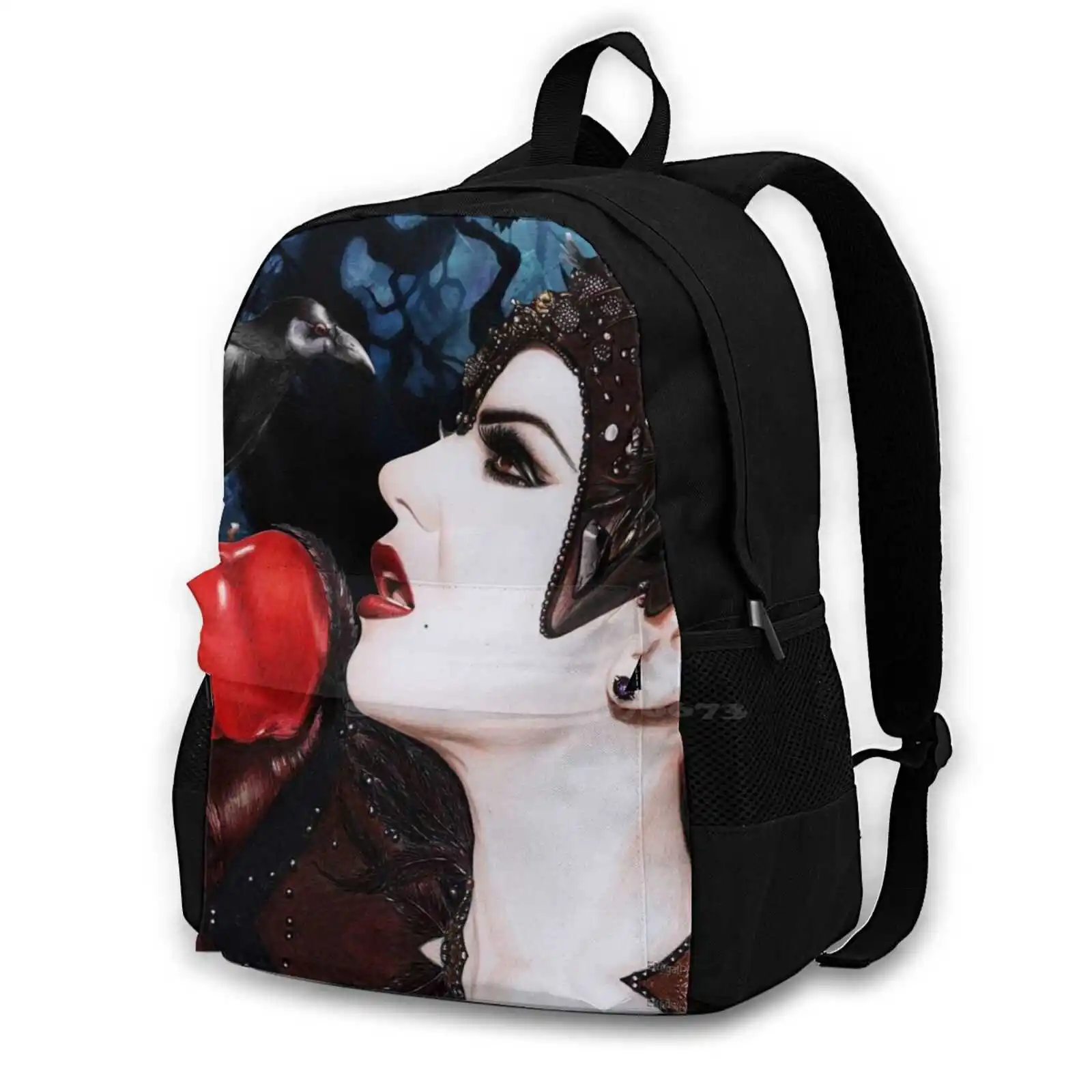 Long Live The Evil Queen ( Blue ) Hot Sale Schoolbag Backpack Fashion Bags Evilregals Theevilqueen Evilqueenregina Raven