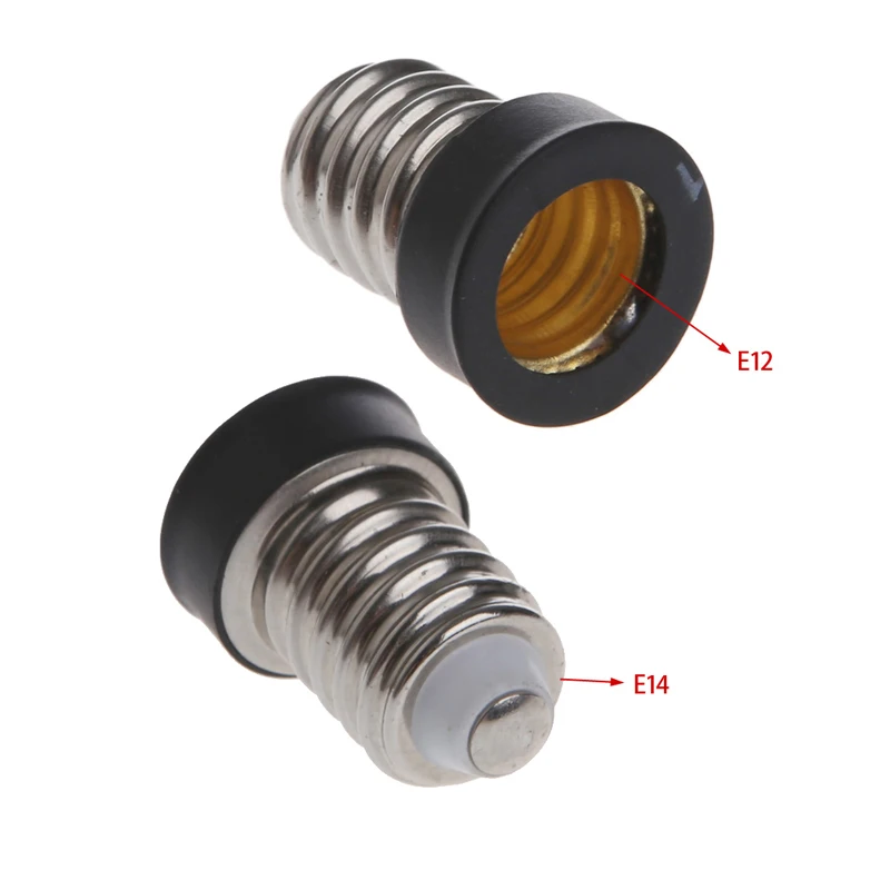 1Pc adattatore Base da E14 a E12 adattatore portalampada convertitore portalampada a LED