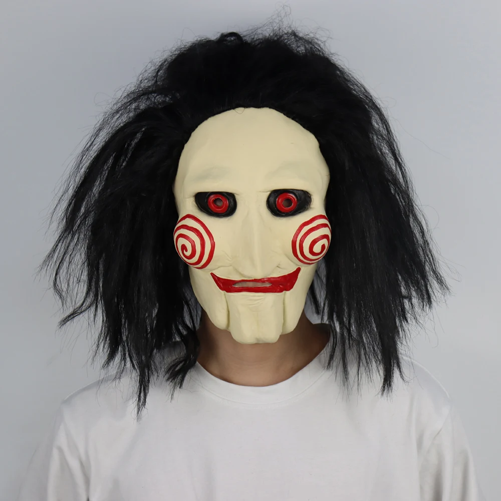 Horror Saw Mask Cosplay Scary Killers Jigsaw Latex Masks Halloween Party Costume Props New