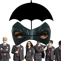 The Umbrella Academy máscaras de Ojos de Cosplay, Parche de ojo de emulsión negra, disfraces de héroe, accesorios para hombres y mujeres, fiesta de Carnaval de Halloween