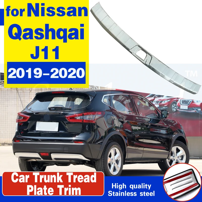 high quality Stainless Steel Rear Bumper Protector Sill Scuff Plate/Door Sill Door Sill For Nissan Qashqai J11 2019-2020