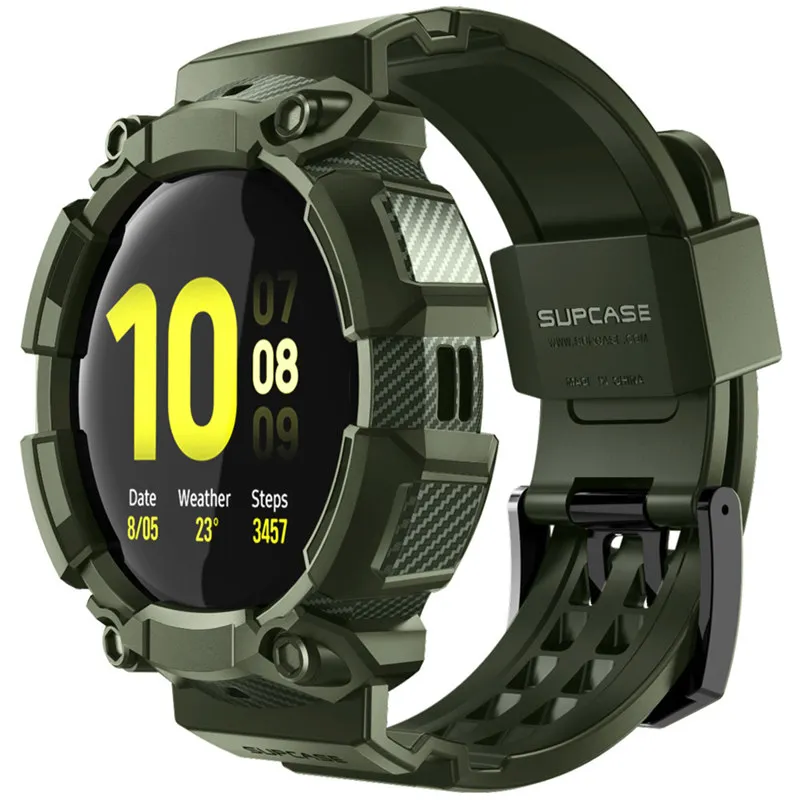 Case For Samsung Galaxy Watch Active 2 (44mm) SUPCASE UB Pro Rugged Protective Cover with Strap Bands For Galaxy Watch Active 2