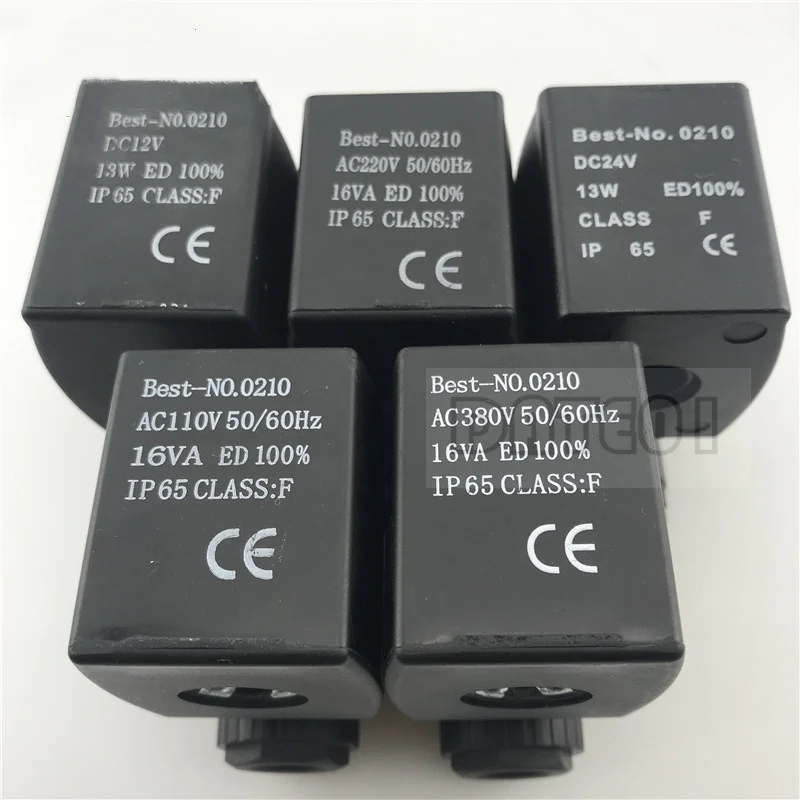 Solenoid Valve Refrigeration Air Conditioning Cold Storage Freezer Solenoid Valve Coil Best-No.0210 12VDCAC220V Inner D13mm