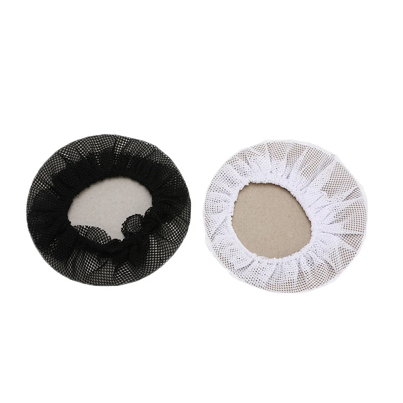 Filet à Cheveux en Maille Invisible, Blanc et Noir, Lignes Douces pour Perruques, Accessoires de dehors, 10cm, 1/10 Pièces