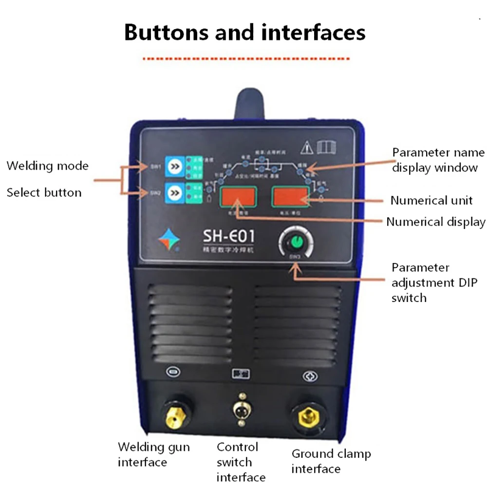 4.2KVA/5.4KVA Precision Digital Cold Welding Machine Argon Arc Welding TIG 2T-4T Pulse Welder Laser Mold Repair Welding Machine