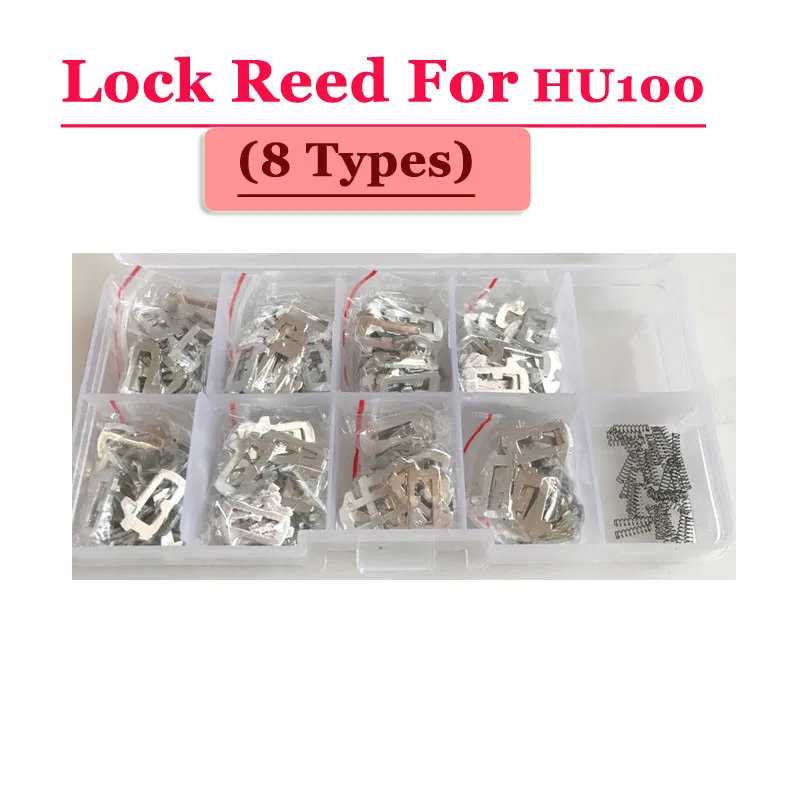 XNRKEY (200pcs/box )HU100 Car Lock Reed Locking Plate for Opel Lock (each Type 25pcs) Repair Kits