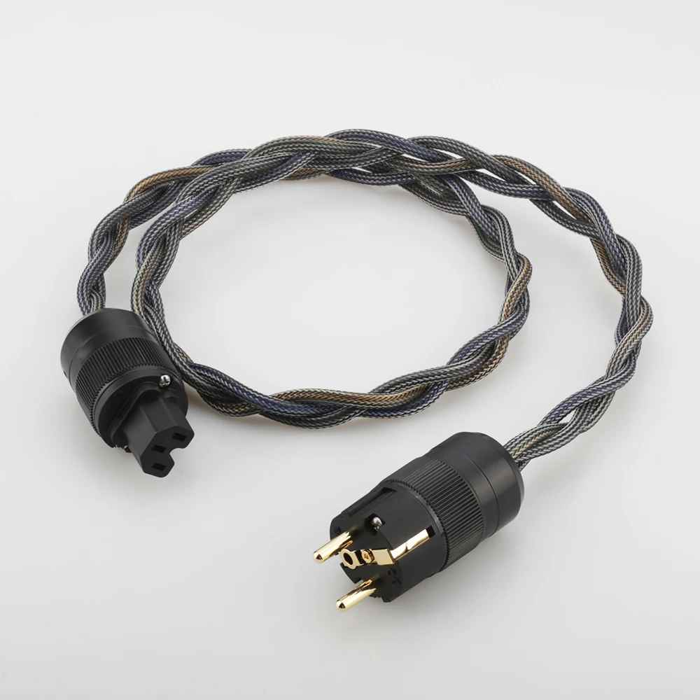 Hifi power cable  Audiocrast P103 Hi-end 4N OFC Pure copper EU version audio with Gold plated European connector plug