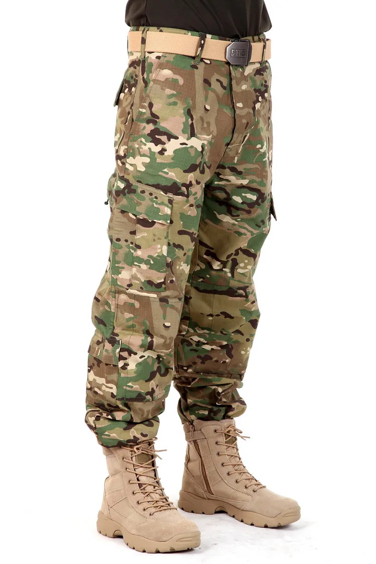 Men Camouflage Pants Hunting Hiking Cargo Pants Outdoors Male Tactical Camo Climbing Camping Pants XS-XXL Plus Size