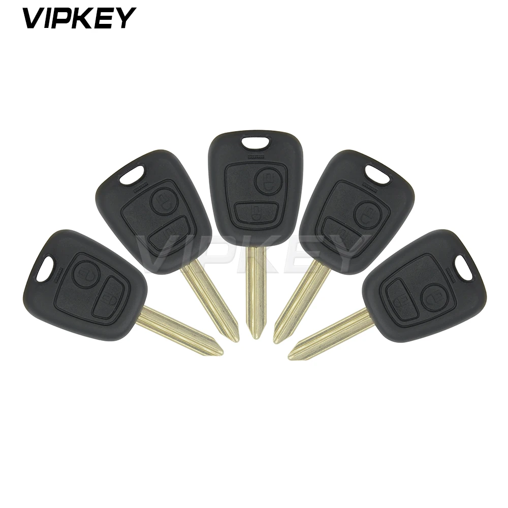 Remotekey 5pcs 2 Button SX9 Key Blade Remote Car Key Shell Case For Citroen Berlingo Xsara Picasso For Peugeot Partner 2002-2008