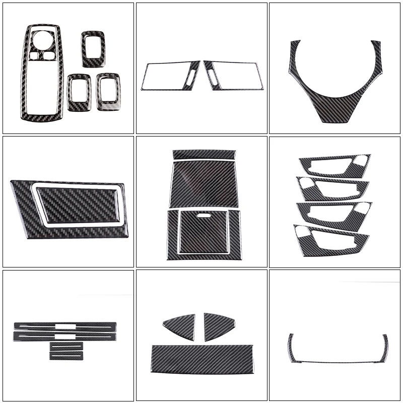 

For BMW X3 E83 2006-2010 soft carbon fiber car interior decoration car modification stickers interior decoration kit accessories