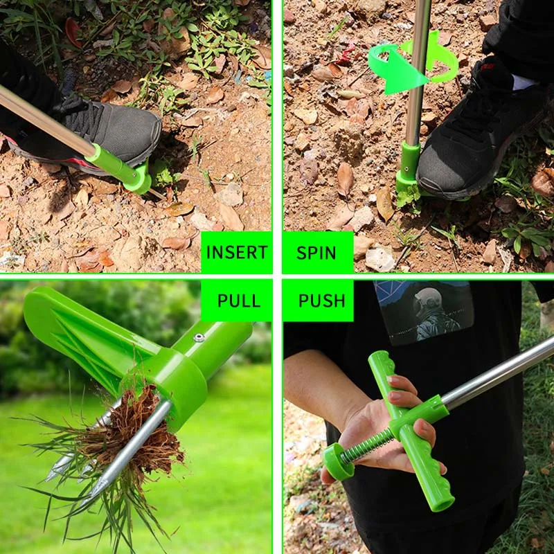 ยาว Weed Remover ทนทานสวน Weeder กลางแจ้งรากหญ้า Puller เครื่องมือปลูกสวนองค์ประกอบ