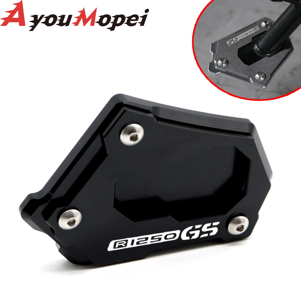 Moto Kickstand Foot Side Stand Extension Pad Support Plate Cover Motorcycle For BMW R1250GS HP R 1250GS 1250 GS R1250 GSA - 2021