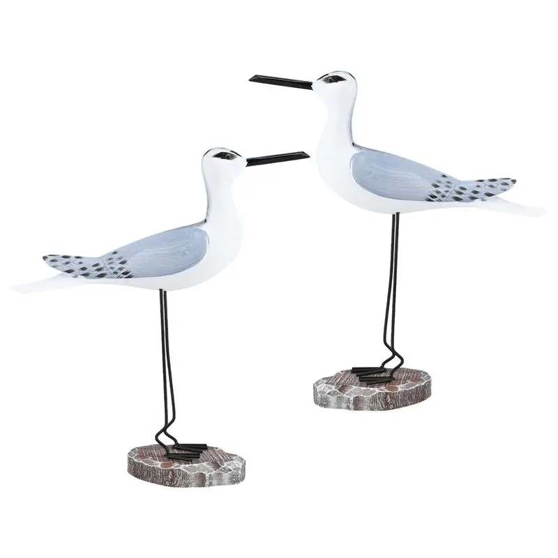 รูปปั้นนกนางนวลรูปปั้นที่ทำจากไม้รูปปั้นทะเลทะเลทะเลรูปนกนางนวลแบบตั้งโต๊ะรูปปั้นสวนทะเล