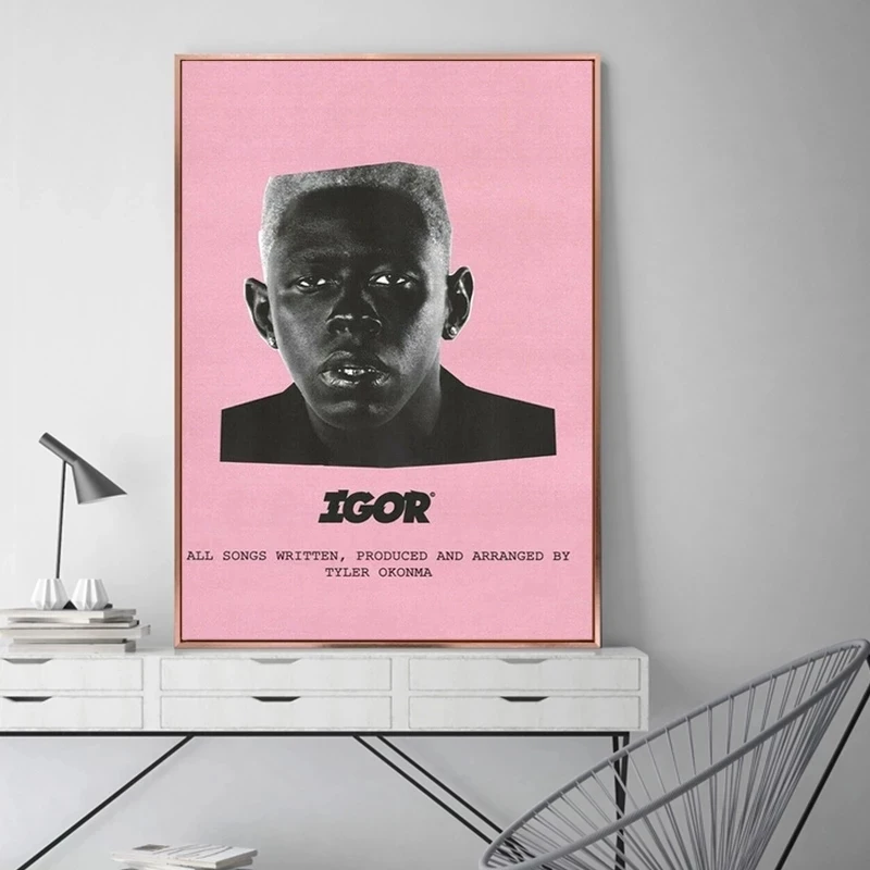 Tyler The Creator Igor Canvas Painting Rap Music Album Stars Prints and Posters Cuadros Wall Pictures for Living Room Home Decor