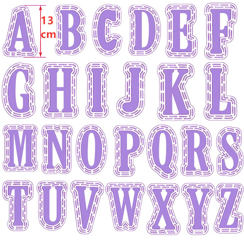 Large 10cm A-Z Alphabets Big Metal Cutting Dies Or 13cm Plastic Stencil for DIY Scrapbooking Crafts Paper Cards New 2019 Diecuts