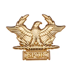 Emblema dorato SPQR Badge Westair impero romano aquila militare antica spilla da roma