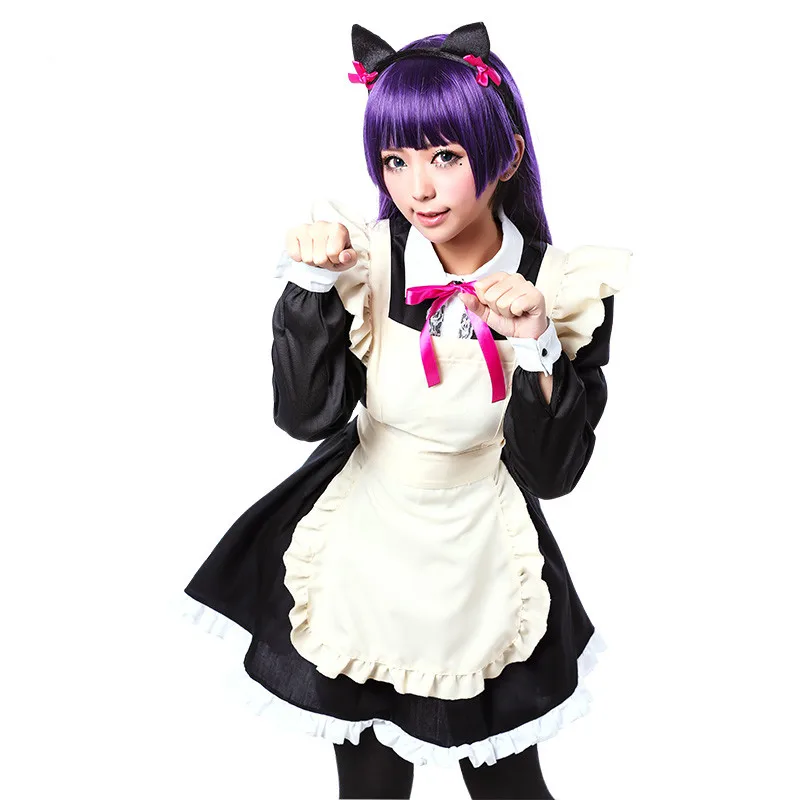 Brdwn My Little Sister Cant Be This Cute Womens Gokou Ruri Kuroneko Kousaka Kirino Cosplay Costumes Apron Dress