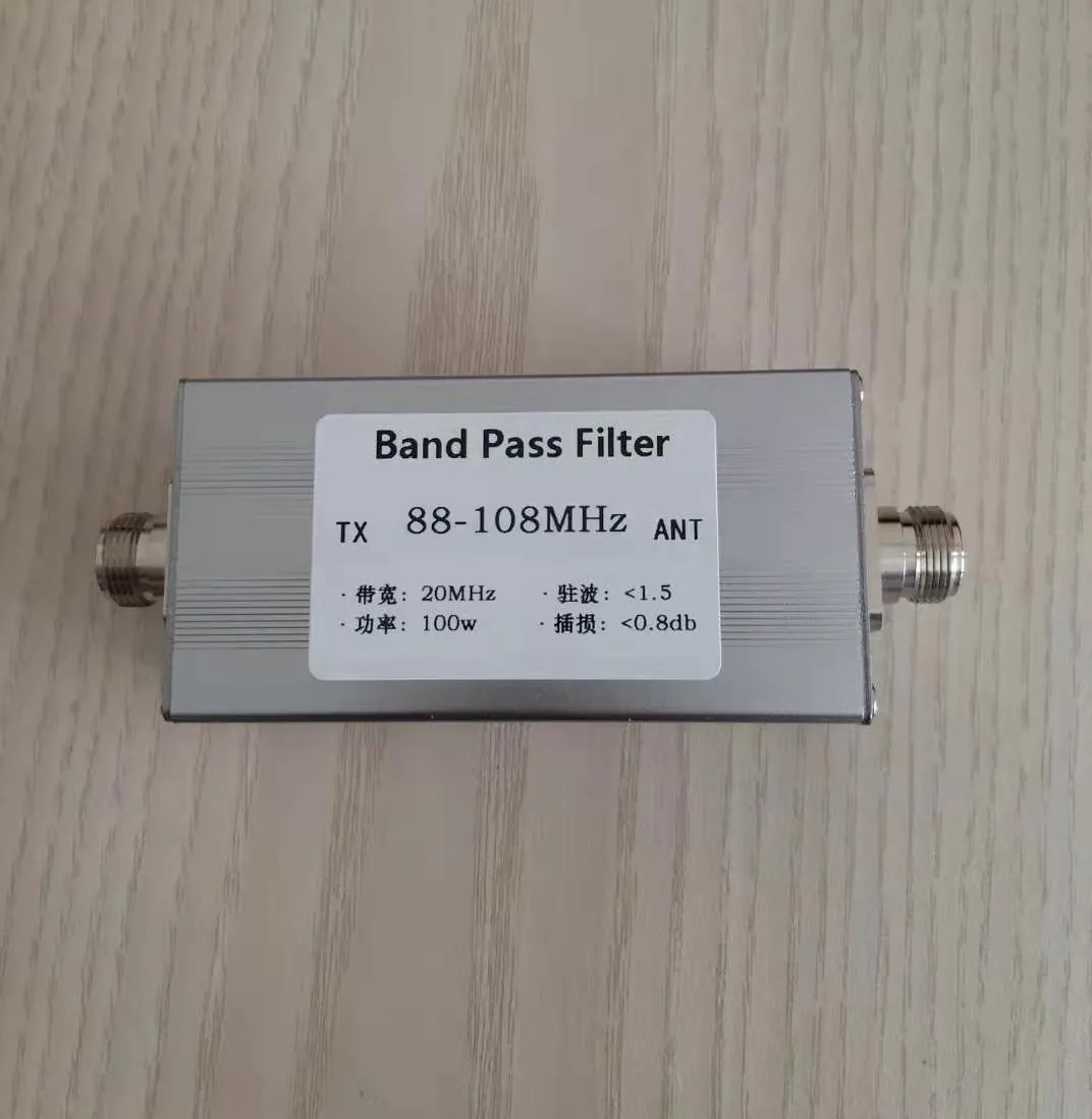 

Band pass filter 88-108MHz filter N female base Band pass Anti-interference Improve receiving sensitivity