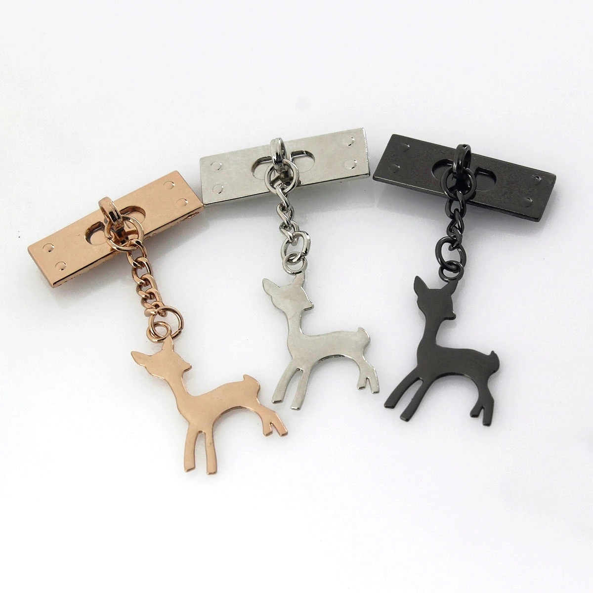 1pcs Metal Deer Shape pendant Fashion Bag decoration Buckle for Handbag Bag Purse Luggage Hardware Closure Bag Parts Accessories