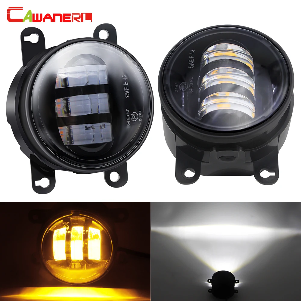 

Cawanerl 2 Pieces LED Fog Light 30W 6000LM Car Front Bumper DRL Fog Lamp White Amper For Jaguar X-Type S-Type XK XJ X358