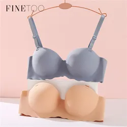 FINETOO A B Cup Push Up Bra Women 1/2 Cup Bras Soft Wireless Bralette Breathable Underwear Candy Color Bras Female Lingerie 2024