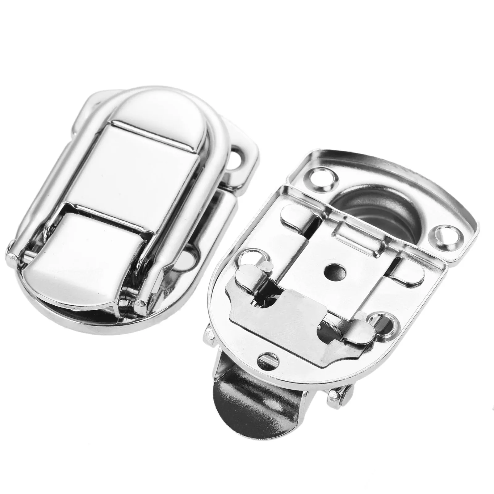 DRELD 1Pc Luggage Air Boxes Toggle Latch Hasp Guitar Musical Flight Case Button Knot Closure Latch For Wooden Boxes 34*59mm