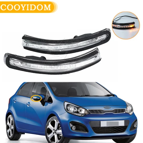 Luz LED intermitente para espejo retrovisor de coche, accesorio para KIA Rio MK3, 87624-1W000, 2012-2016