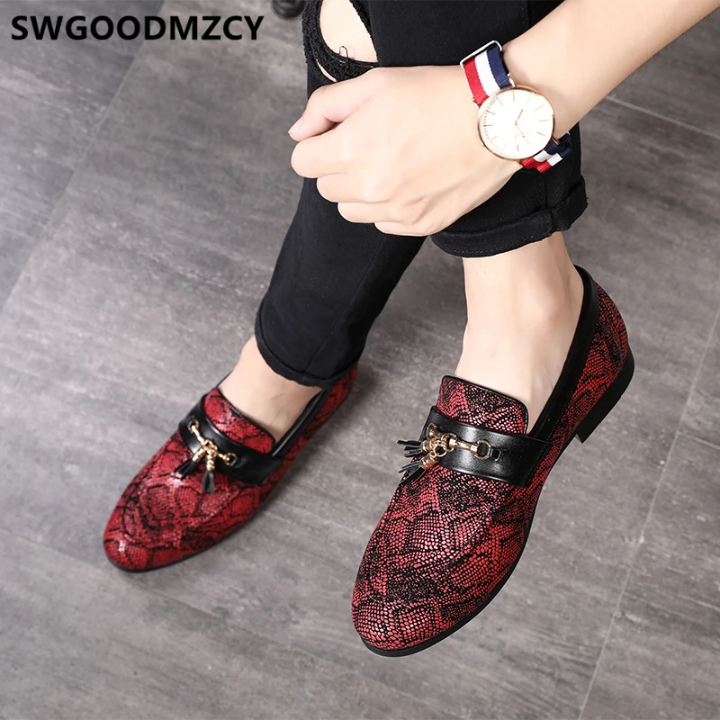 

Туфли-Лоферы мужские с бахромой, официальная обувь, модель свадебного платья, без застежки, оксфорды