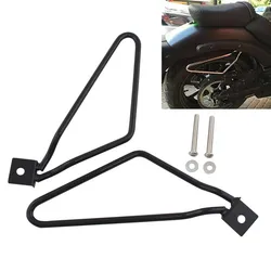 Motorcycle Saddle Bag Bracket Side Box Bag Luggage Support Bars Black Holder For Harley Sportster 883 Iron XL883N Dyna Fat Bob