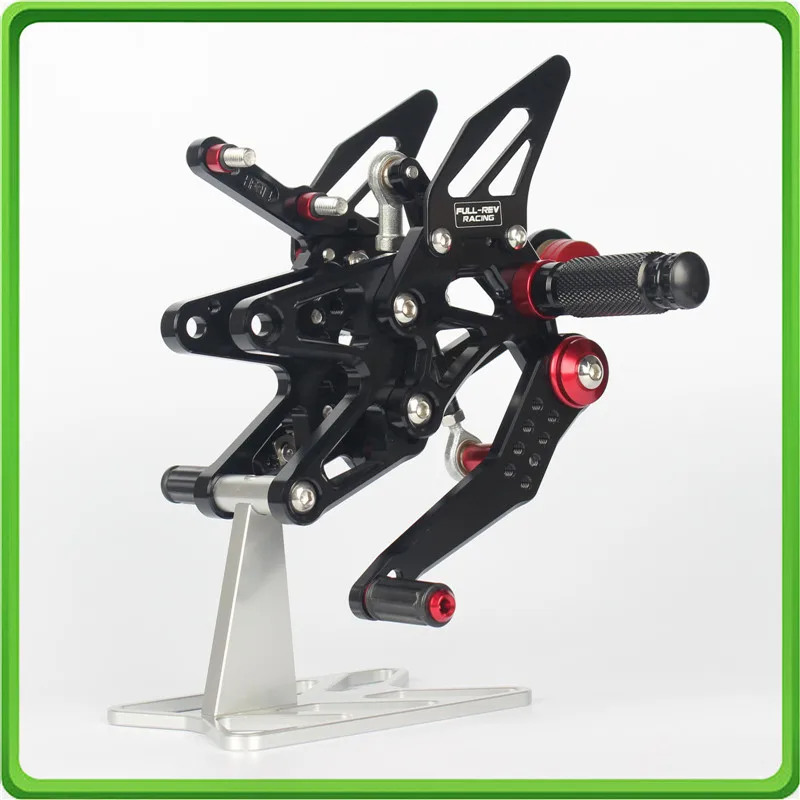 CNC Adjustable Rear Sets Rearset footrest foot pegs pedal for Triumph Daytona 675 / Daytona 675R 2013 2014 2015 2016 2017 Black