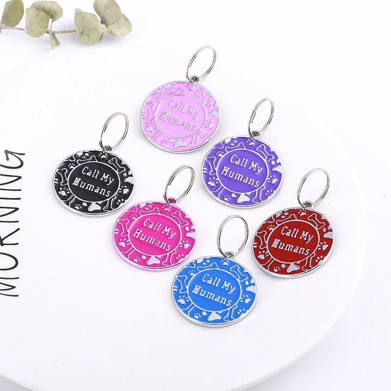 Gratis Gegraveerd Pet Dog Id Tag Gepersonaliseerde Puppy Cat Id Tag Huisdier Halsband Accessoires Custom Honden Anti-Verloren naam Tags Hanger