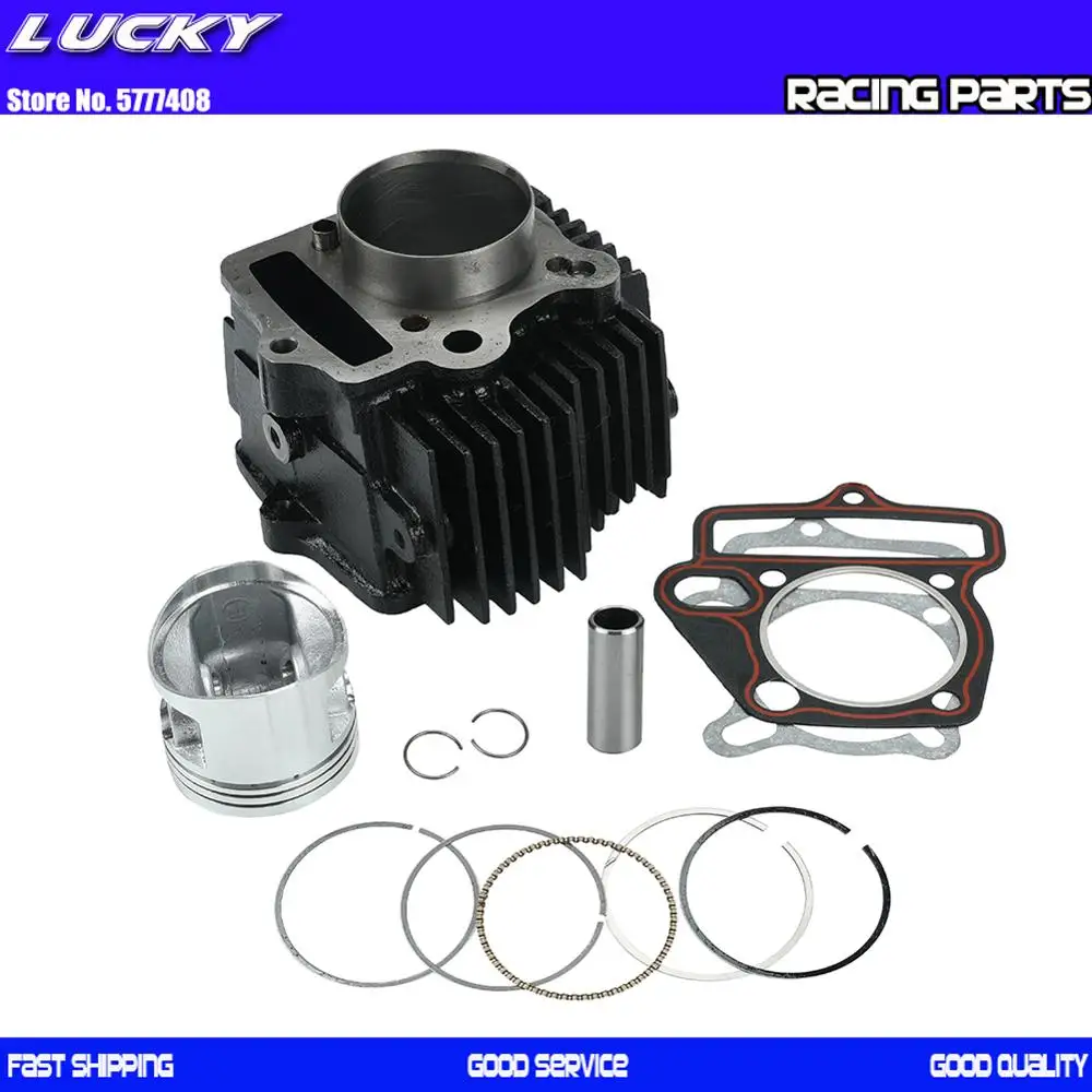 140cc Cylinder Piston Gasket Kit Fit For 55mm Bore Lifan 1P55FMJ LF 140 Horizontal Engines 140cc Dirt Bike Pit Bike Parts