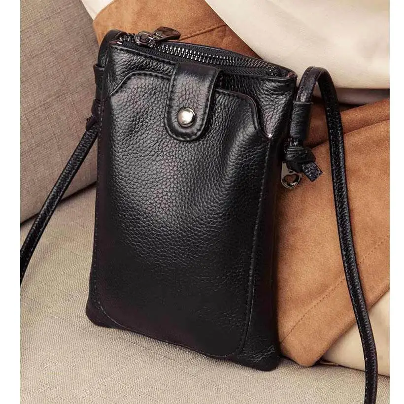 Mini bolsa de embreagem de couro genuíno para mulheres, bolsa de ombro macia, pequenos sacos crossbody, nova chegada, 2022