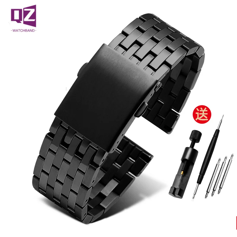 Stainless Steel watch band for diesel Friday watchband 24mm 26mm 28mm 30mm DZ7340 DZ7421 solid metal steel strap mens Bracelet