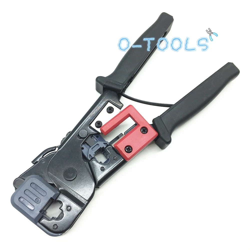 أداة أجهزة الشبكة RJ11/12 RJ45 6P/8P أدوات العقص ، كابلات الهاتف المكشكش/القاطع/المتجرد كماشة يدوية متعددة LS-86