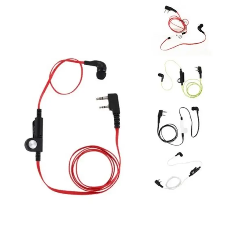 Écouteurs de type nouilles à 2 broches, casque d'écoute, prise K, pour Radio Baofeng Uv5R Bf-888S Uv5R