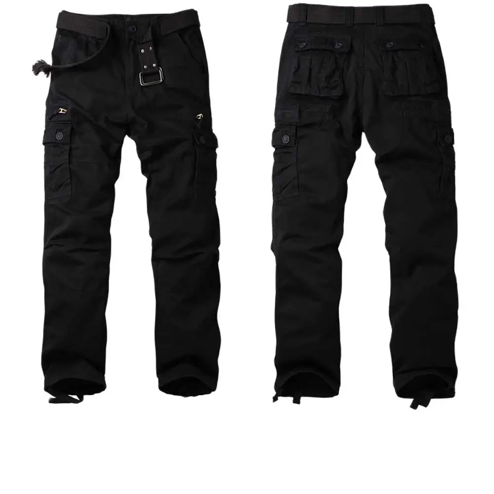 Trendy Cargo Broek Man Casual Militaire Stijl Broek Straight Losse Baggy Broek Vintage Zakken Broek Mannen Joggers Kleding