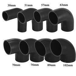 Uxcell 90 Degree Elbow Hose Silicone Tubing Hose 38 51 57 63 70 76 89 102MM Connector Intercooler Tube for Air Turbo Intake Pipe