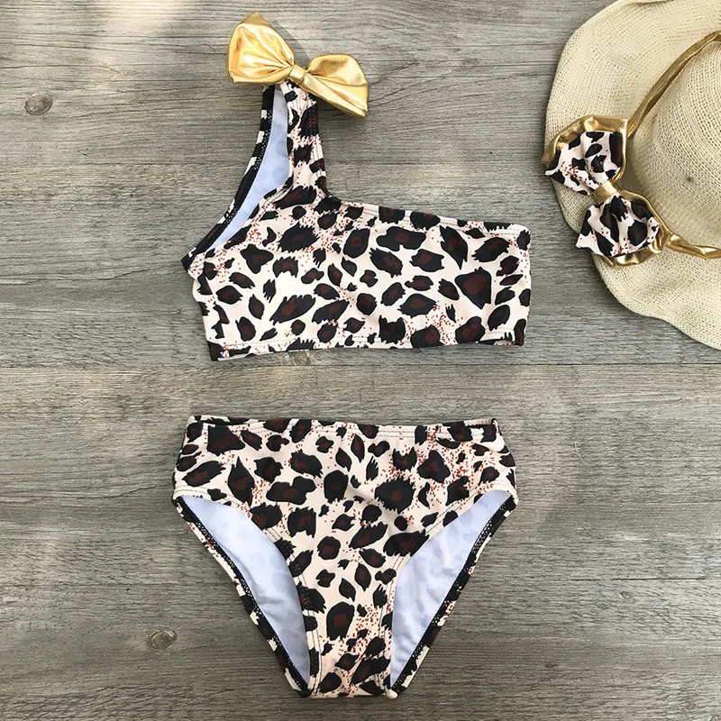 2~8 Years Kids Girls Bikini 2024 New Summer Girls Kids Swimwear Swimsuit Print Children Bikinis Biquini Infantil Bathing Suit